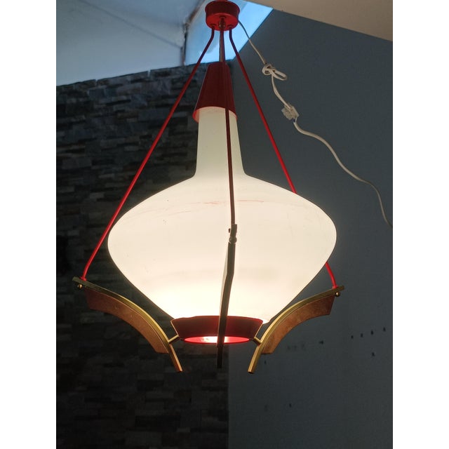 1960s Vintage Scandinavian Hanging Lamp, 1960s For Sale - Image 5 of 7