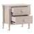 White Wash Ball Leg Two-Drawer Nightstand For Sale - Image 4 of 6