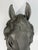 Vintage Cast Aluminum Horse Head Equestrian Wall Sculpture, Possibly French For Sale - Image 10 of 18