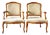 Louis XV Revival Rococo Style Beech Armchairs, England, 1950s, Set of 2 For Sale