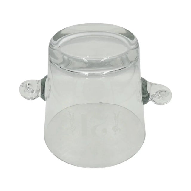 Vintage the 21 Club Nyc Restaurant Crystal Ice Bucket Tiffany & Co. Barware For Sale - Image 11 of 13