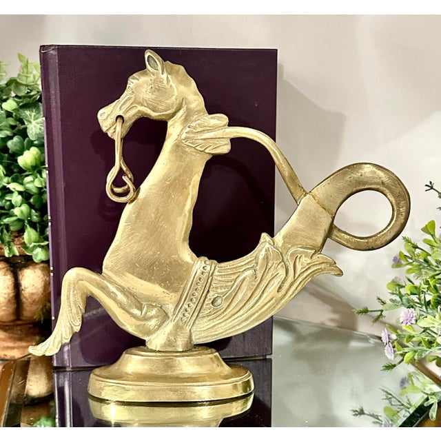 Italian Brass Venetian Seahorse Vintage Gondola Oar Lock - 1 For Sale - Image 3 of 8