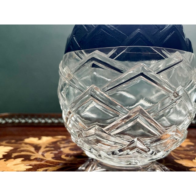 Art Deco Vintage Art Deco Pressed Glass Dish For Sale - Image 3 of 12