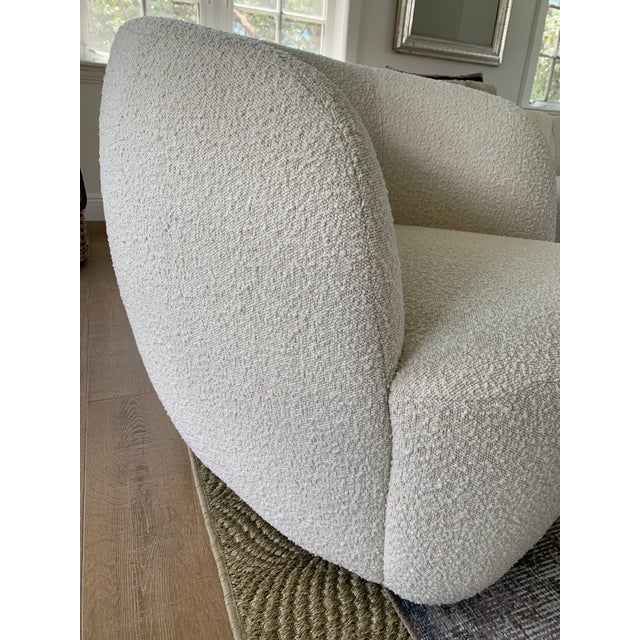 Goop Ivory Boucle Chair | Chairish