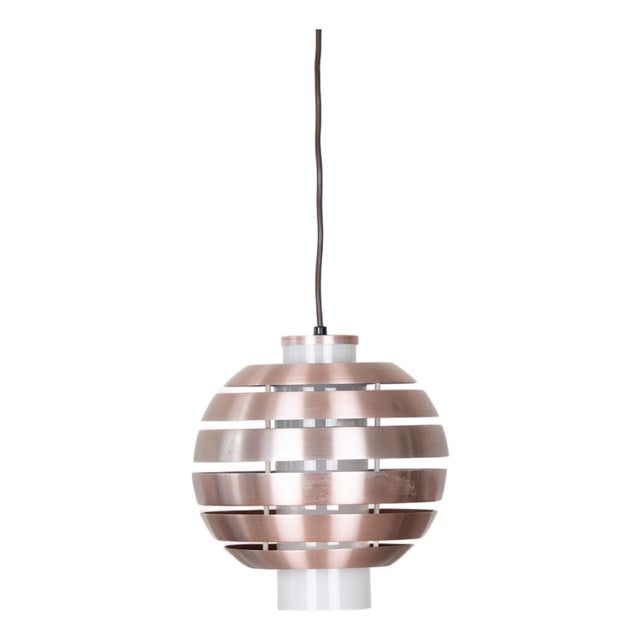 Vintage Aluminum Pendant Lamp, 1970s For Sale
