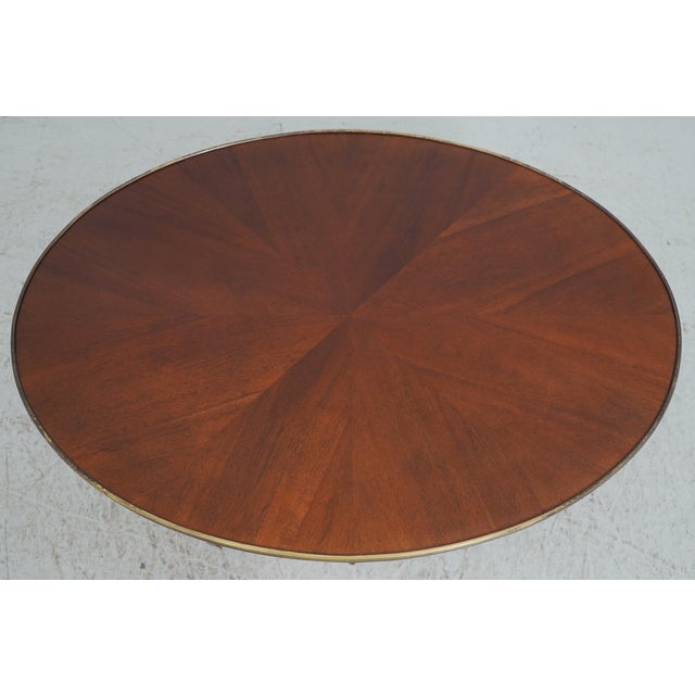 Theodore Alexander Oval Mahogany 2 Drawer Coffee Table For Sale In Philadelphia - Image 6 of 16