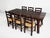 Mid-Century Modern Vintage Brutalist Table and Chairs by Georges Robert, 1960s, Set of 7 For Sale - Image 3 of 18