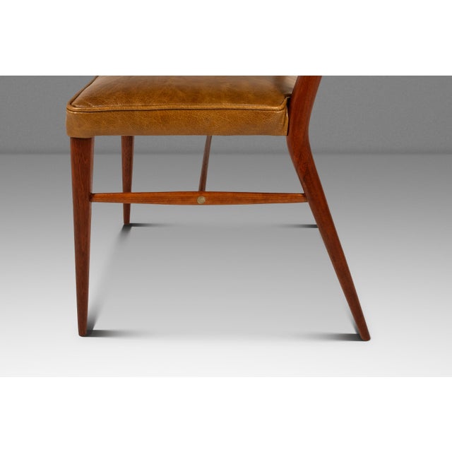 Rare Mid-Century Modern Model 7001 Side Chair in Walnut & Leather Attributed to Paul McCobb for Directional, Usa, C. 1950's For Sale - Image 10 of 18
