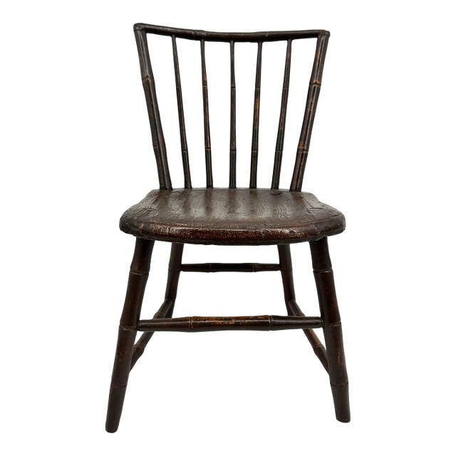 18th Century Primitive American Child's Windsor Chair For Sale