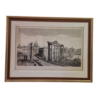 C. Grimaldi and S. Speranza, Roman Forum, 1911, Engraving on Paper, Framed For Sale