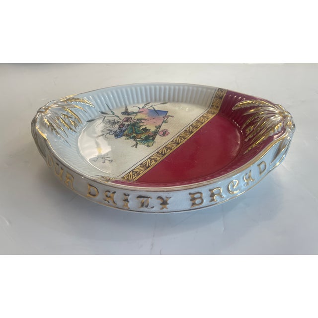 Just in! This Aesthetic Movement Bread Platter "Give Us This Day Our Daily Bread" An exceptional and rare late 19th-...