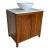 Modern Mahogany Vessel Sink Vanity For Sale