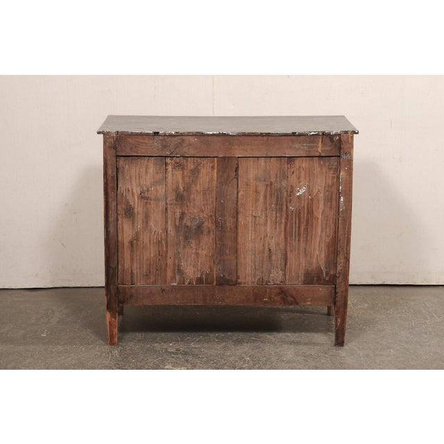 French 19th C. Commode w/Faux Marble Top For Sale - Image 4 of 10