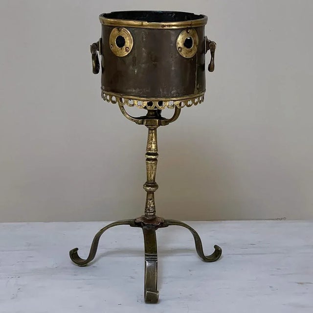 18th Century Dutch Bronze & Copper Tea Kettle Warmer For Sale - Image 13 of 13