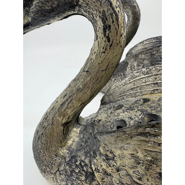 Vintage Metal Swan Flower Frogs/ Table Top Decor -a Pair For Sale In New York - Image 6 of 10