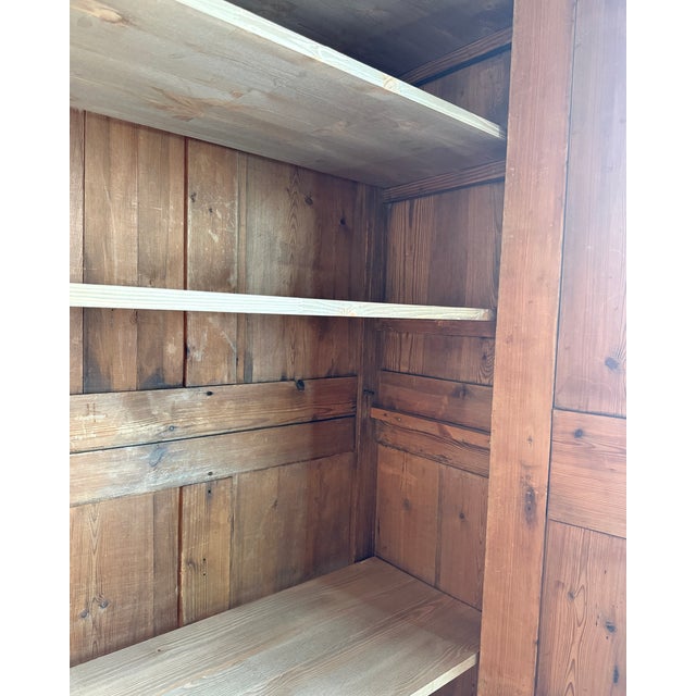 Antique Linen Cupboard in Pine For Sale - Image 12 of 15
