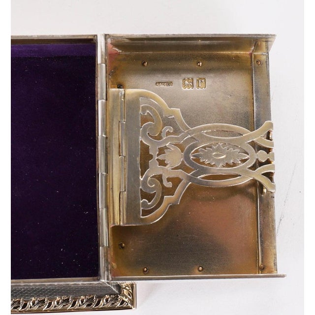 Antique Sterling Silver Playing Card Box Casket from Asprey, 1912 For Sale - Image 13 of 18