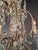 Brass Antique French Louis XVI Style Chandelier Restored Crystal Drops Brass For Sale - Image 8 of 12