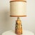 Brown Ceramic Table Lamp with Custom Silk Lampshade by René Houben, 1960s For Sale - Image 8 of 11
