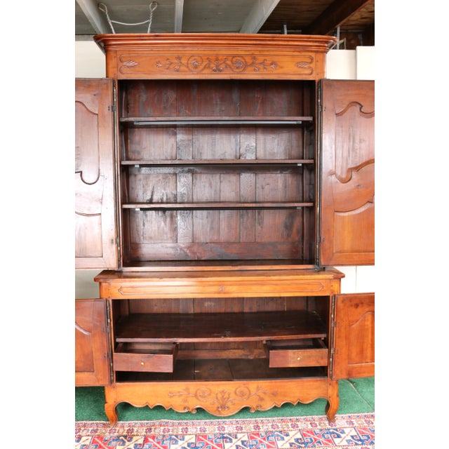 French Antique French 19th Century Cherry Wood Buffet For Sale - Image 3 of 12