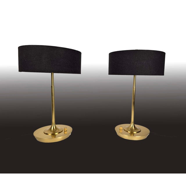 Contemporary 1950s Pepin Contemporary Table Lamps With Touch Dimmer - a Pair For Sale - Image 3 of 8