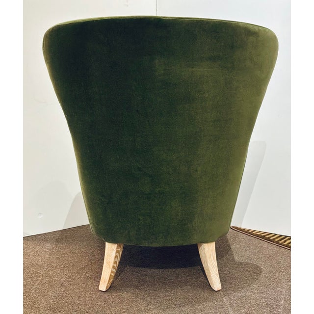 Made Goods Made Goods Modern Liard Jade Velvet Chantall Lounge Chair For Sale - Image 4 of 7