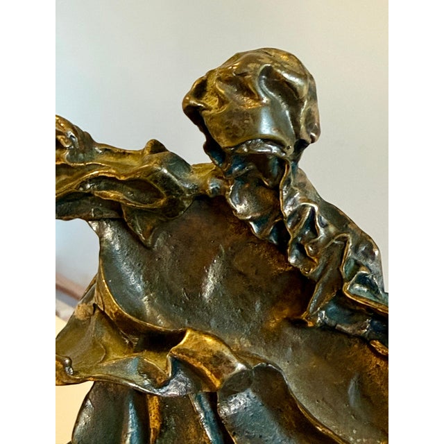 Salvador Dalí­, Large Original Surrealist Bronze Marble Sculpture Alma Del Quijote Salvador Dali For Sale - Image 13 of 18