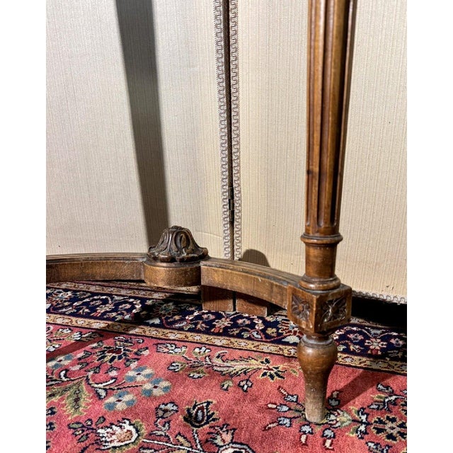 Louis XVI Half-Moon Carved Wood Console Table For Sale - Image 4 of 10