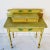 Antique French Style Country Dressing Table (d.1838) Green/Yellow: Dimensions 35 x 37H x 18.5D V.Good. Inscription and...