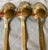 Mid 20th Century Set of 5 Rosewood & Brass Ice Iced Tea Drink Spoons Flatware For Sale - Image 4 of 9
