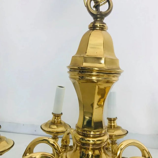 Metal 8-Light Chandelier from Lampart, 1970s For Sale - Image 7 of 13