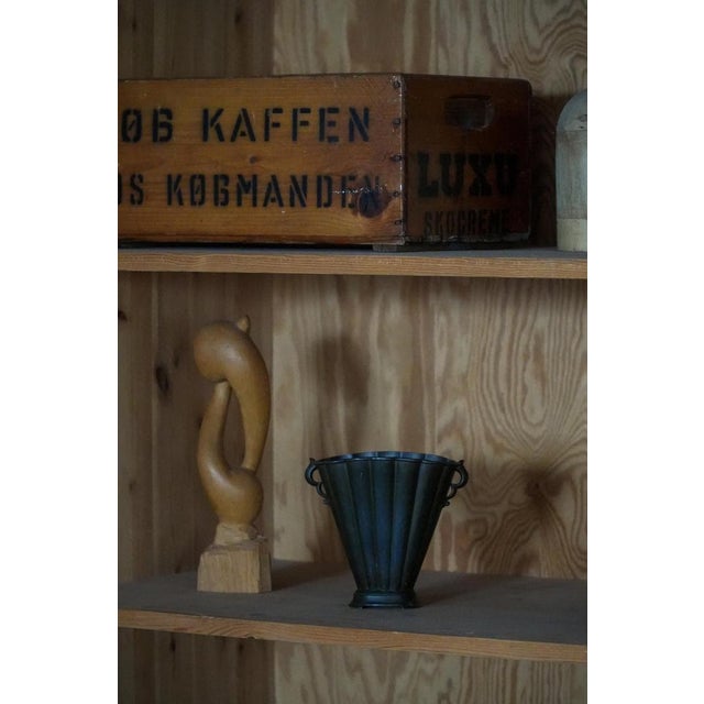 Art Deco Model D20 Vase in Patinated Disco Metal by Just Andersen, 1930s For Sale - Image 6 of 18