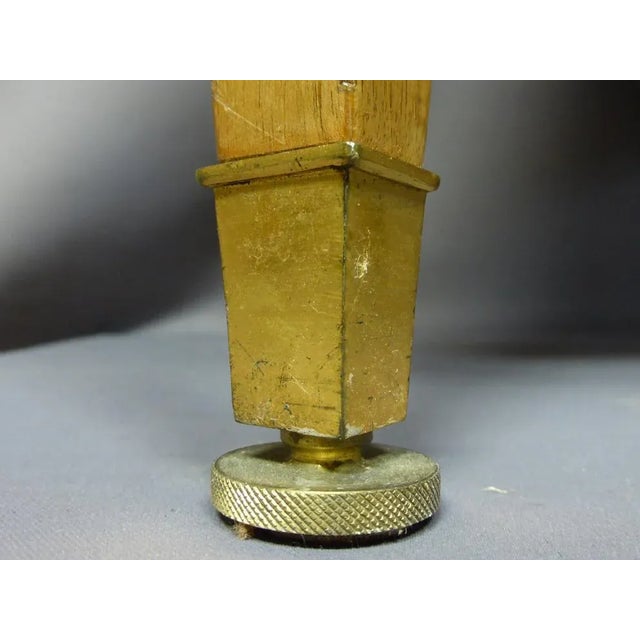 Mid-Century French Bronze and Leather Dining Chairs, Set of 12 For Sale - Image 3 of 13