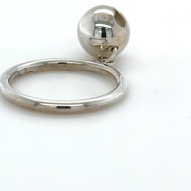 Tiffany and Co. Tiffany & Co. Sterling Silver Paloma Picasso Campanitas Bell Ring 2.64g, Size 6 For Sale - Image 4 of 6