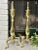 Mid 20th Century Vintage Federal Styled Andirons Solid Brass Cast Iron Legs Fire Dogs - a Pair For Sale - Image 5 of 7