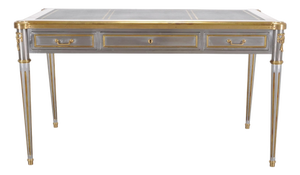 John Vesey Steel Bronze Neoclassical Library Table or Desk