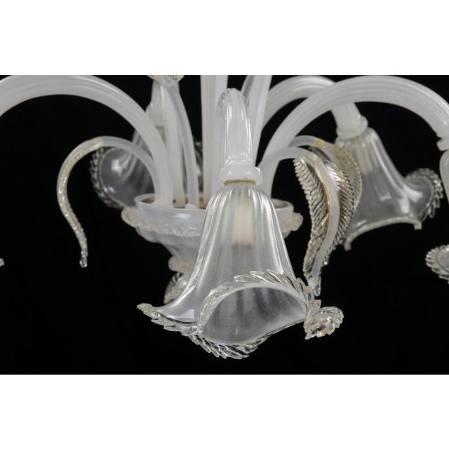 Vintage Murano Glass Chandelier, Italy mid-20th Century. 5 lights. 105 x 80 cm. Good condition. Up to 250V (Europe/UK...