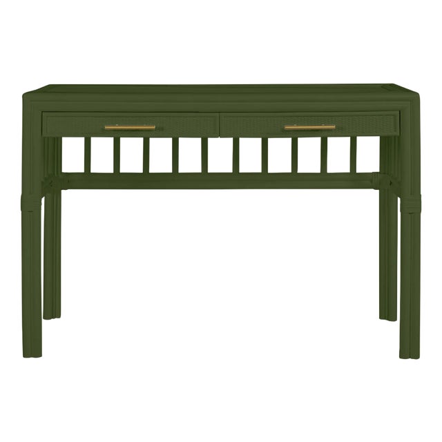 David Francis Furniture for Chairish Colony Desk, Windsor Green For Sale