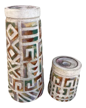 Vintage Mid-Century Modern Vanguard Studios Ceramic Candle Holders-A Pair
