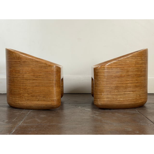 Mid-Century Modern Organic Modern Stacked Plywood Lounge Chairs For Sale - Image 3 of 18