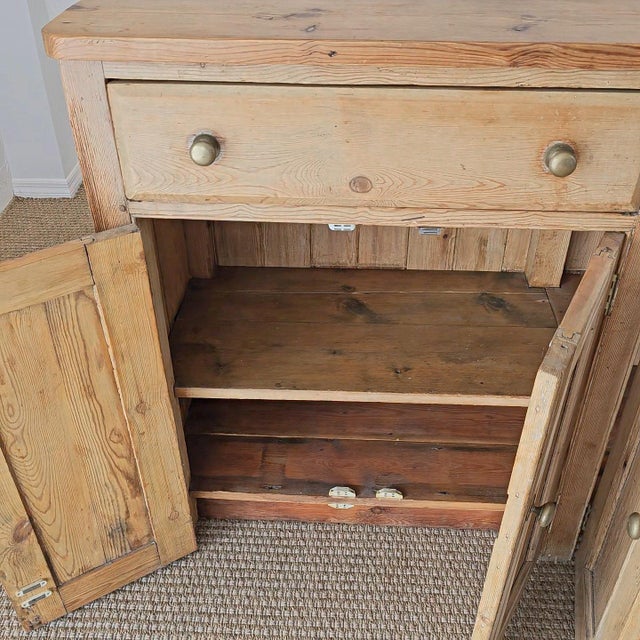 Antique English Pine Sideboard - Circa 1870 For Sale - Image 11 of 13