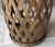 Wood Henredon Circa 76 Collection Solid Oak Slat Barrel Drum Drinks Table With Nail Stud Accents For Sale - Image 7 of 13