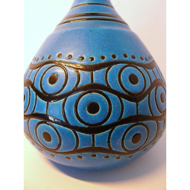 Art Deco Vase in Creamic by Longwy for Atelier Primavera France, 1920s, in Flawless conditions. Designed 1920 to 1949 This...