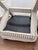 Greige Pair of Upholstered X Leg Benches For Sale - Image 8 of 14