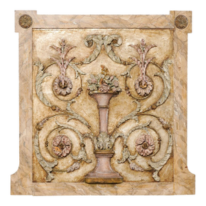 19th Century Neoclassical French Carved-Wood Plaque