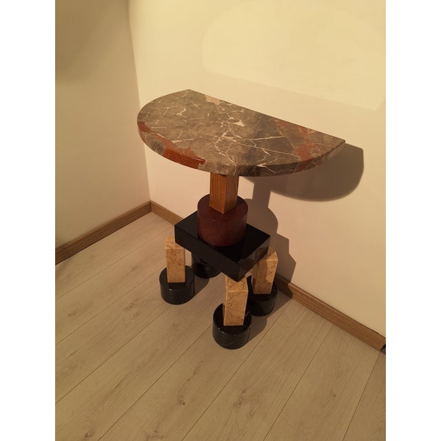 Console Demistella Model in Fine Marble by Ettore Sottesass for Up & Up, 1980s For Sale - Image 10 of 18