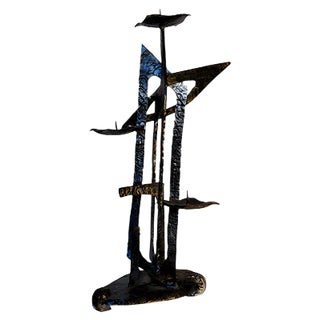 Large Candleholder, 1950s For Sale