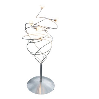 Sculptural Stainless Steel Light Object by Harco Loor, 1980s For Sale