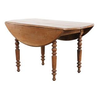 English Hanging Dining Table in Walnut For Sale