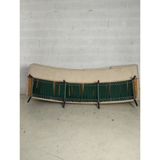Triennale Four-Seater Curved Sofa by Marco Zanuso for Arflex, 1960s For Sale - Image 10 of 14